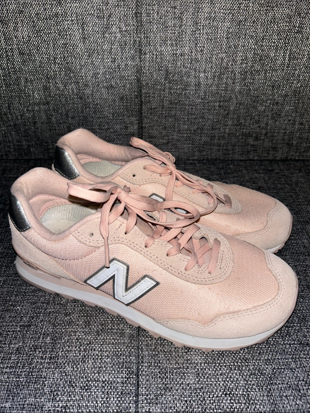 New Balance Women's Light Pink Lace-Up Sneakers